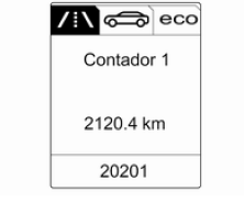 Contador/ combust menu inform