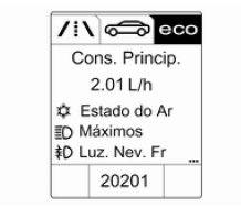 Menu de Informações ECO
