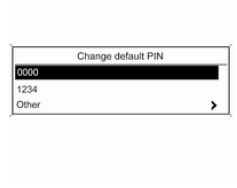 Alteração do PIN predefinido