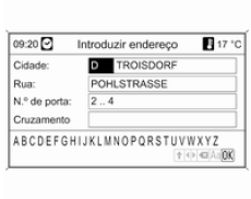 Introdução directa de um endereço