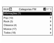 Listas de categorias