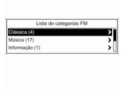 Listas de categorias