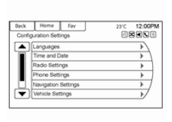 Sistema baseado em ícones MyLink com NAVI
