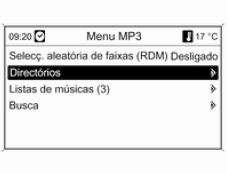 Durante a reprodução de MP3