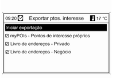 Exportar dados de PI para uma unidade de disco USB