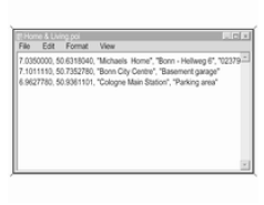 Introduzir dados de PI em ficheiros de texto