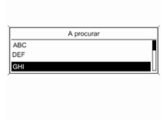 Selecção de um número de telefone a partir da lista telefónica