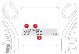 Indicações no quadro de bordo