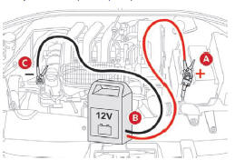 Recarregar a bateria com um carregador de bateria