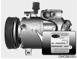 ETIQUETA DO COMPRESSOR DO AR CONDICIONADO