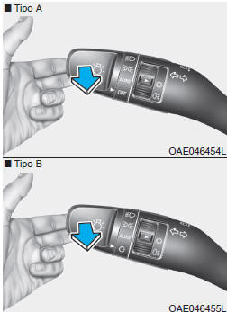 Funcionamento das luzes de máximos