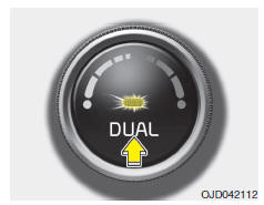 Ajuste individual da temperatura para o condutor e para o passageiro