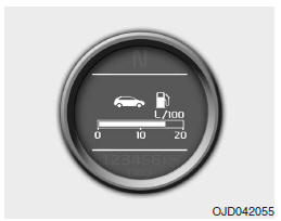 Consumo Imediato (se instalado) (L/100 km ou MPG)