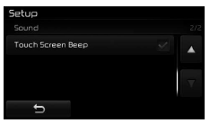 Beep do ecrã tátil