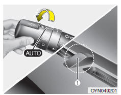 Posição de luz automática/AFLS (se instalado)