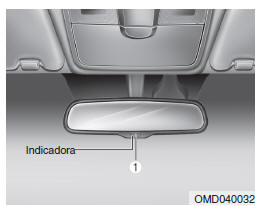 Para comandar o espelho retrovisor eléctrico