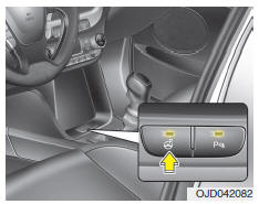 1. Activação do sistema inteligente de auxílio ao estacionamento