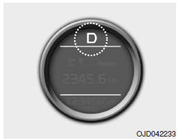 Indicador de mudança da caixa automático (se instalado)