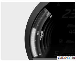 Indicador do binário do motor (motor T-GDI)