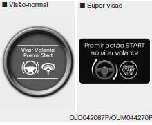 Virar Volante/Premir Start (se instalado)