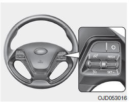 Interruptor de controlo da velocidade de cruzeiro