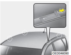 Suporte de montagem para o porta bagagens no tejadilho