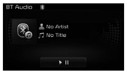 Reproduzir/Parar o sistema audio com Bluetooth Wireless Technology