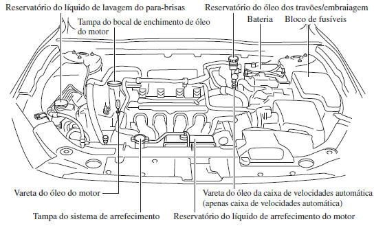 Descrição do Compartimento do Motor