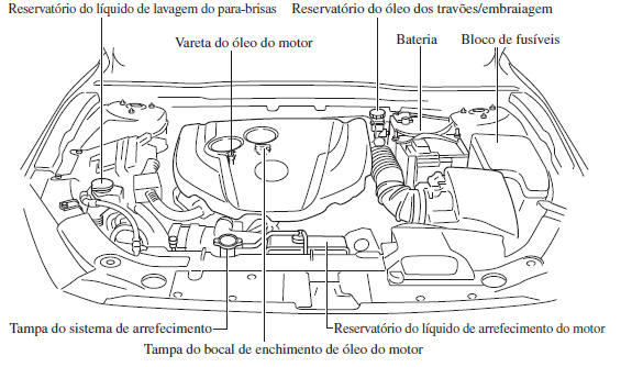 Descrição do Compartimento do Motor