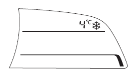Indicador de Temperatura Exterior Sem ecrã multi-informação)*