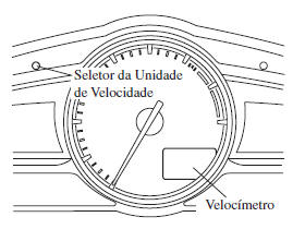 Seletor da Unidade de Velocidade (Painel de Instrumentos Tipo A)*