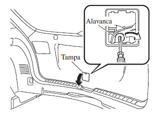 Quando Não For Possível Abrir a Tampa do Compartimento de Bagagens