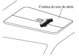 Cortina do teto de abrir