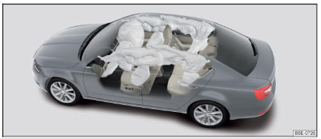 Fig. 9 Airbags insuflados com gás