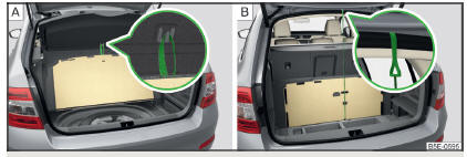 Fig. 113 Fixar o revestimento do piso: Variante 1 / Variante 2