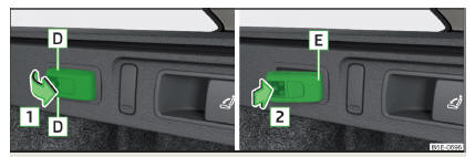 Fig. 124 Lâmpada removível: remover/inserir