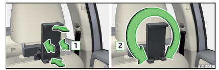 Fig. 104 Inclinar e rodar o suporte