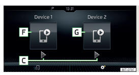 Fig. 177 Menu principal: dois tablets
