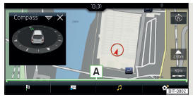 Fig. 222 Modo para passagem: Menu principal