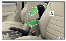 Fig. 87 Abrir o compartimento de arrumação