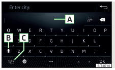 Fig. 155 Exemplo da apresentação do teclado